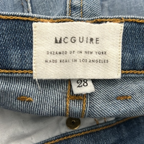 MCGUIRE Raw Hem Light Blue Jeans Size 28 - Picture 7 of 8